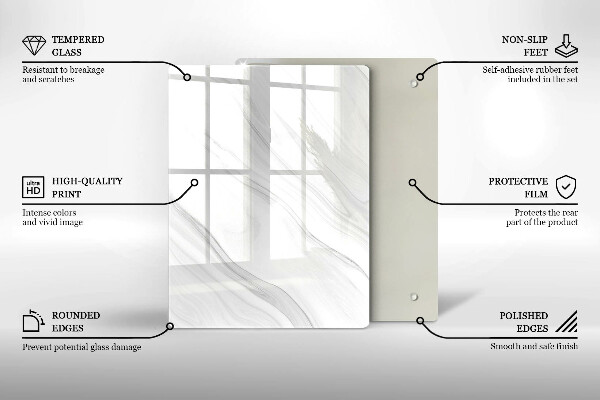 Üveg vágódeszka Keleti fűszerek