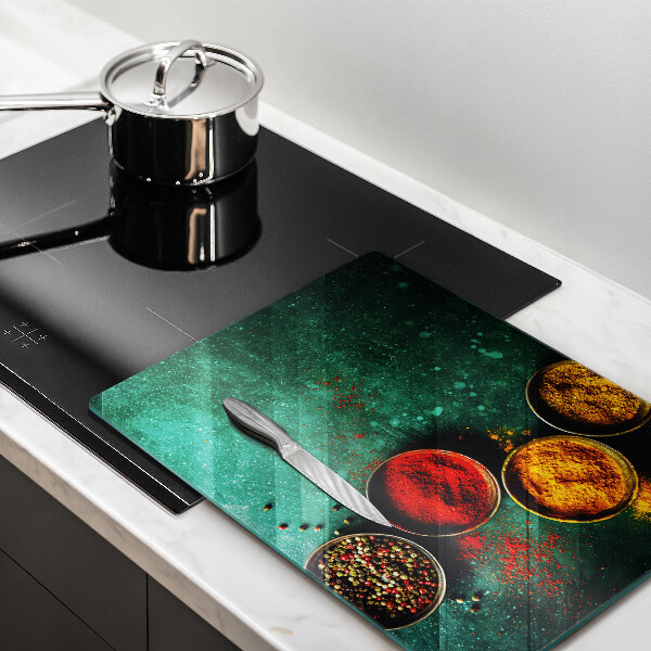 Üveg vágódeszka Keleti fűszerek