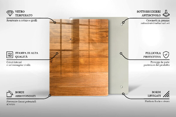 Üveg vágódeszka Piros-fehér kockás minta