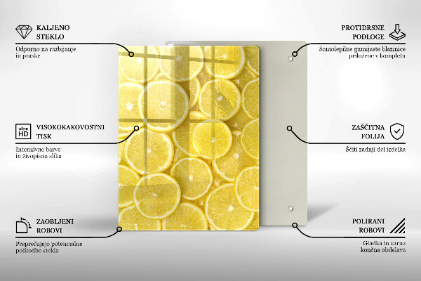 Üveg vágódeszka Színes cukorkák