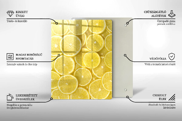 Üveg vágódeszka Színes cukorkák