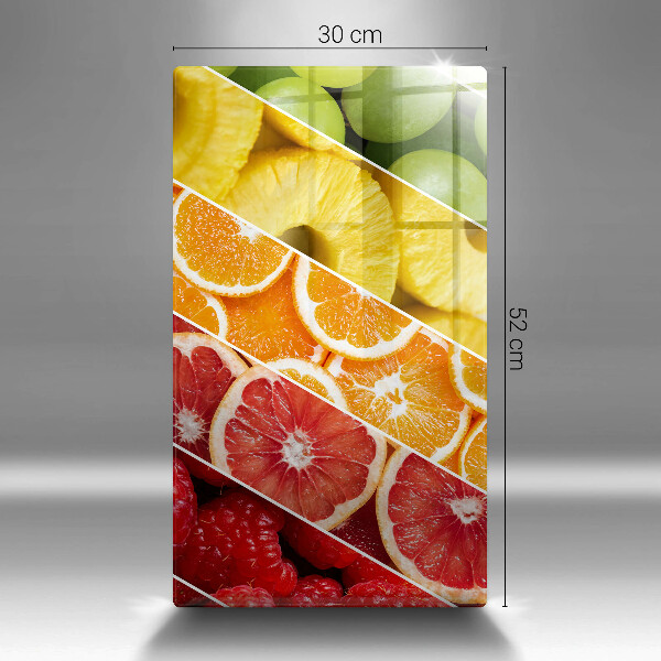 Üveg vágódeszka Színes gyümölcsök