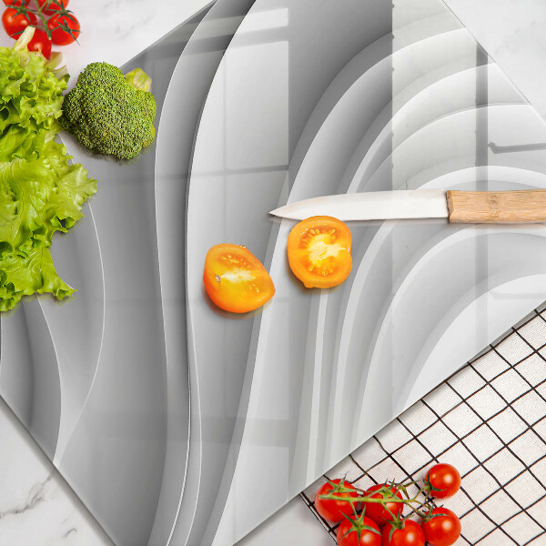 Üveg vágódeszka Geometriai vonalak