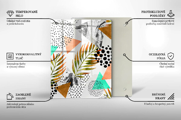 Üveg vágódeszka Kék és arany márvány