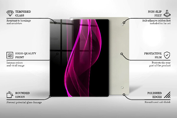 Üveg vágódeszka Olasz alapanyagok és fűszerek