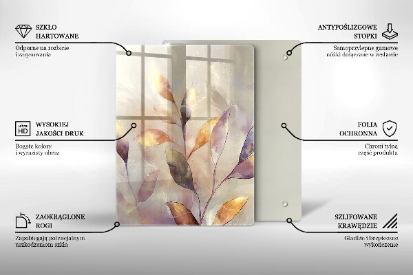 Üveg vágódeszka Zöldségek az asztalon