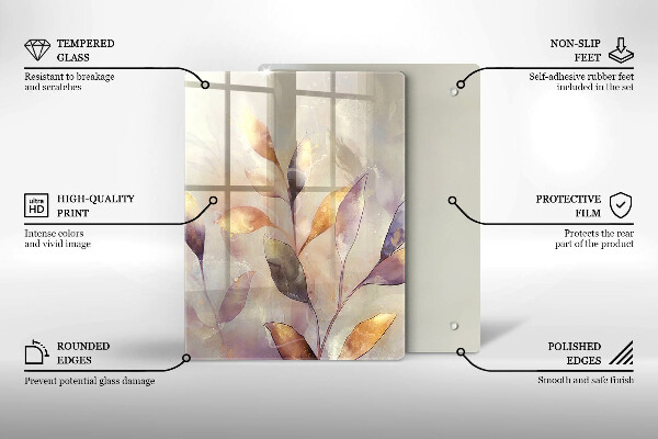 Üveg vágódeszka Zöldségek az asztalon