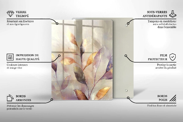 Üveg vágódeszka Zöldségek az asztalon