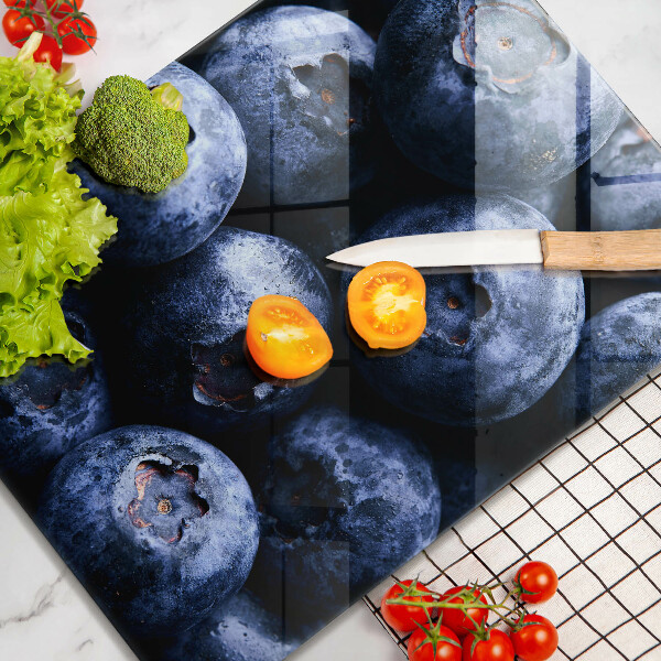 Üveg vágódeszka Közelkép a bogyók