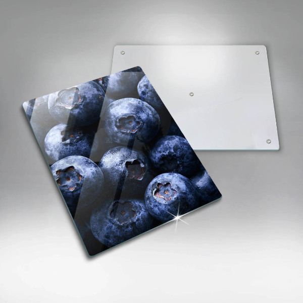 Üveg vágódeszka Közelkép a bogyók