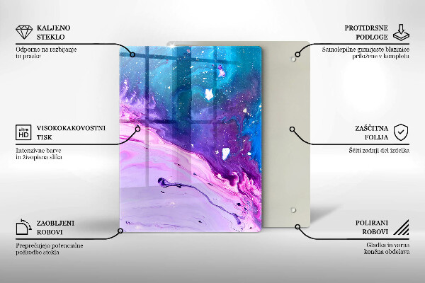 Üveg vágódeszka Zöld gyümölcsök és zöldségek