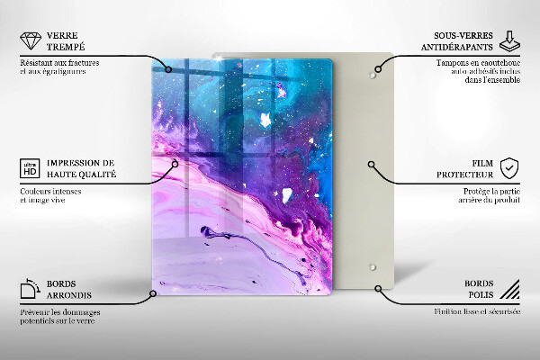 Üveg vágódeszka Zöld gyümölcsök és zöldségek