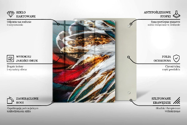 Üveg vágódeszka Színes absztrakció