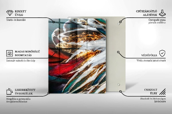 Üveg vágódeszka Színes absztrakció