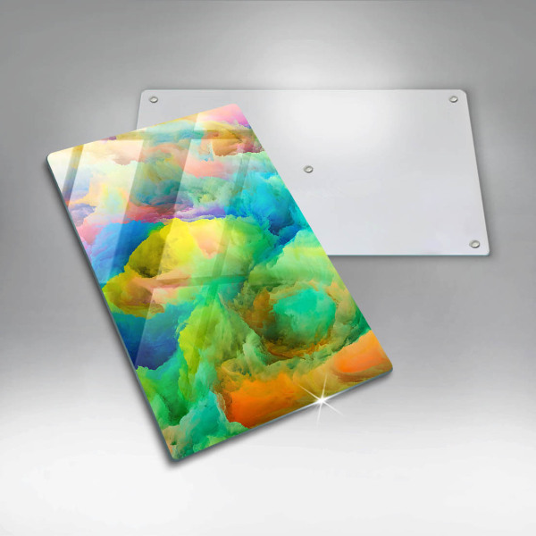 Üveg vágódeszka Színes absztrakció