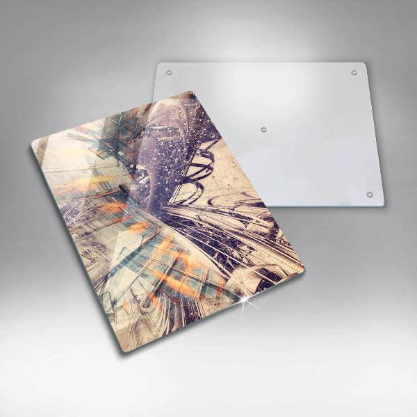 Üveg vágódeszka Modern kompozíció