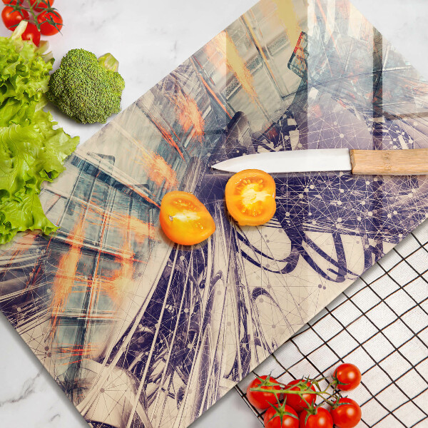 Üveg vágódeszka Modern kompozíció