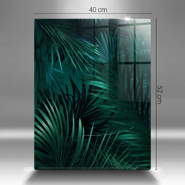 Üveg vágódeszka Vad dzsungel levelei