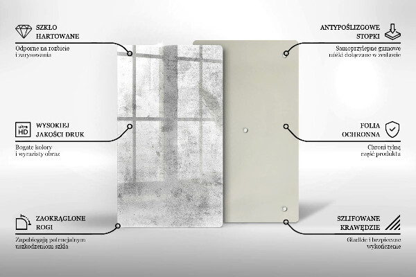 Üveg vágódeszka Beton textúra