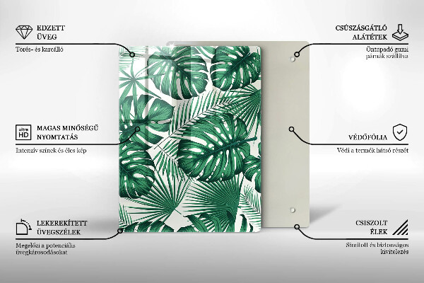 Üveg vágódeszka Beton textúra