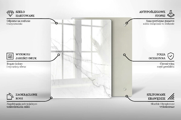 Üveg vágódeszka Pasztell márvány