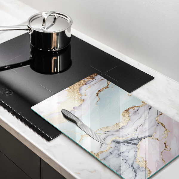 Üveg vágódeszka Pasztell márvány