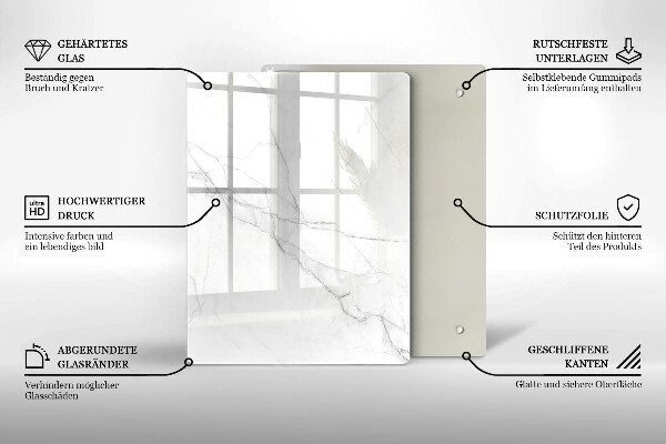 Üveg vágódeszka Pasztell márvány