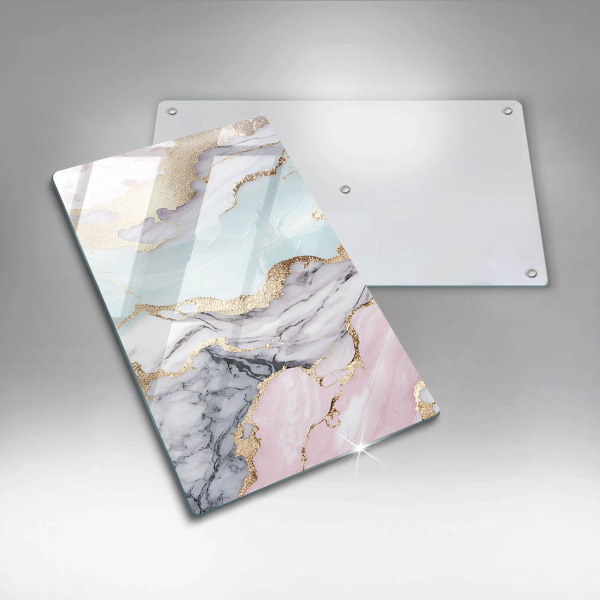 Üveg vágódeszka Pasztell márvány