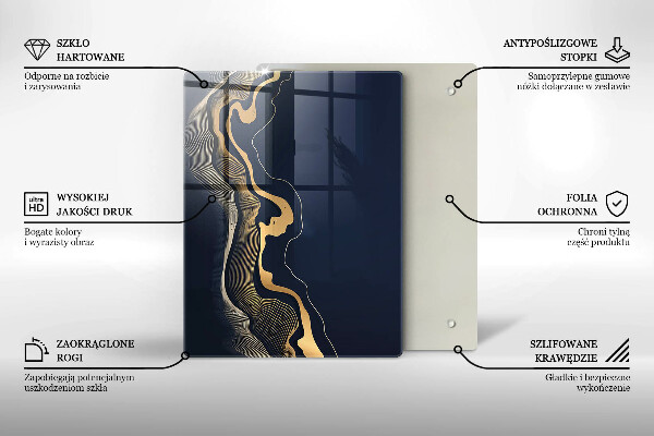 Üveg vágódeszka Fa textúra táblák