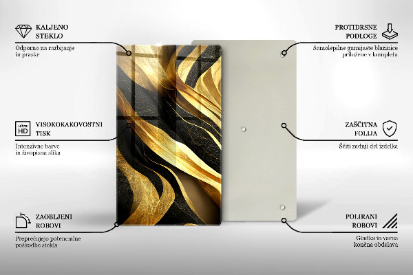 Üveg vágódeszka Elegáns absztrakció