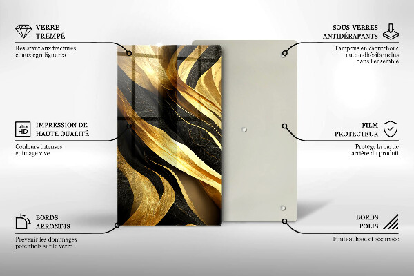 Üveg vágódeszka Elegáns absztrakció