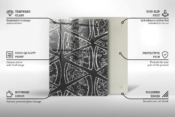 Üveg vágódeszka Elegáns absztrakció