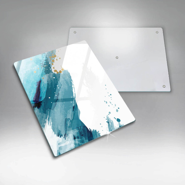 Üveg vágódeszka Kék foltok