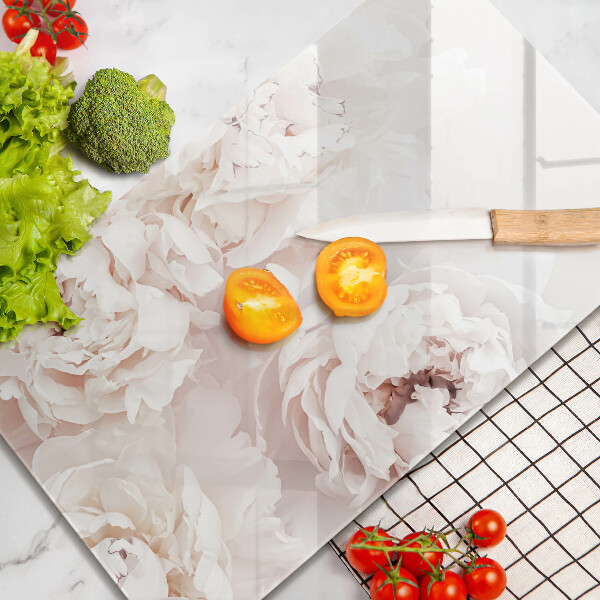 Üveg vágódeszka Pasztell bazsarózsa