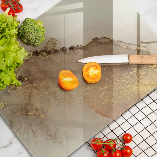 Üveg vágódeszka Arany absztrakció