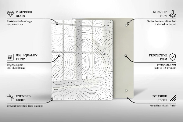 Üveg vágódeszka Régi bordugók