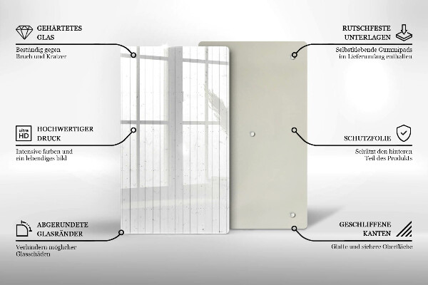 Üveg vágódeszka Modern világos táblák