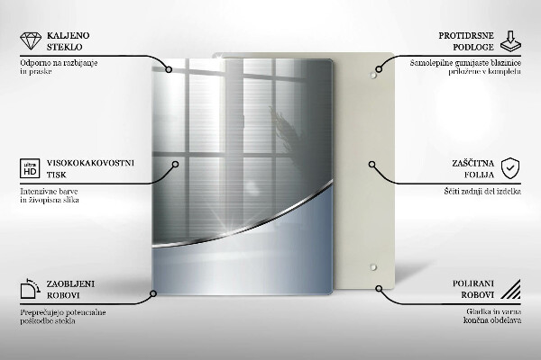 Üveg vágódeszka Modern világos táblák