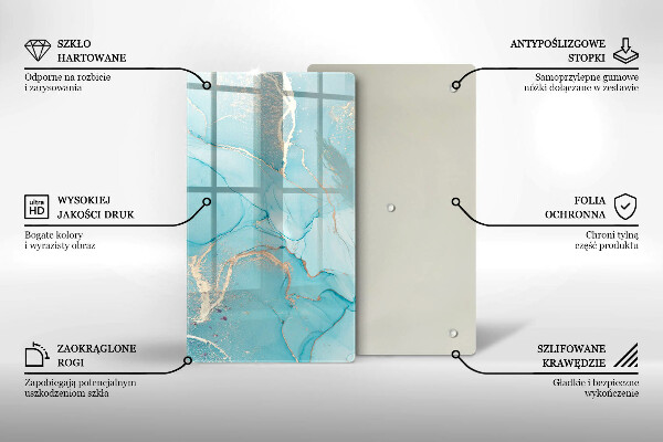 Üveg vágódeszka Kő absztrakció