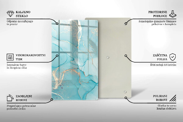 Üveg vágódeszka Kő absztrakció