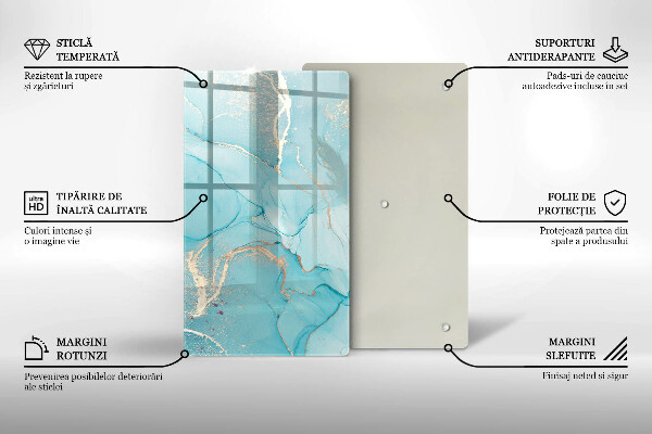 Üveg vágódeszka Kő absztrakció