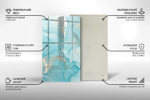 Üveg vágódeszka Kő absztrakció