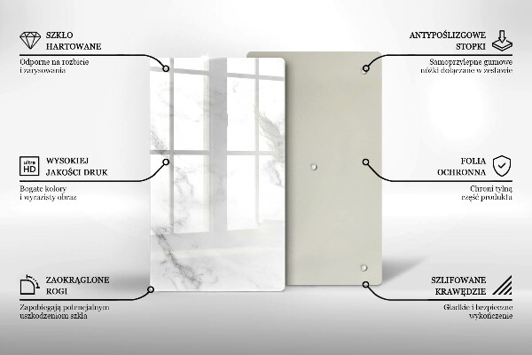 Üveg vágódeszka Modern márvány