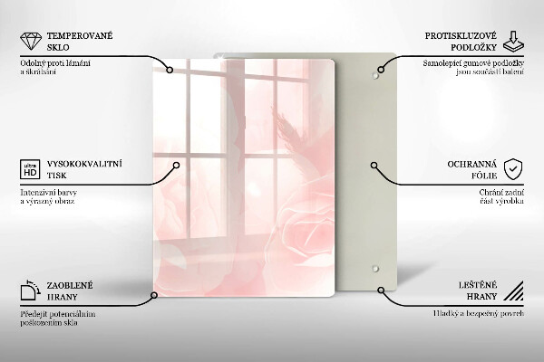 Üveg vágódeszka Modern márvány