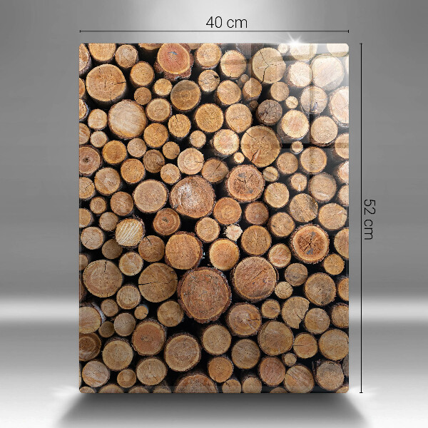 Üveg vágódeszka Fatörzsek