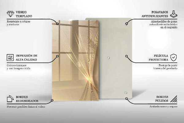 Üveg vágódeszka Modern absztrakció