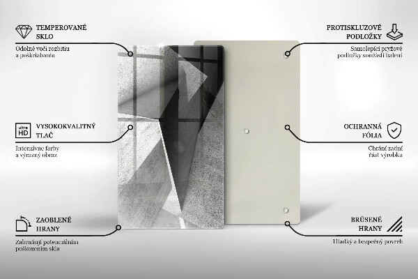 Üveg vágódeszka Konkrét absztrakció