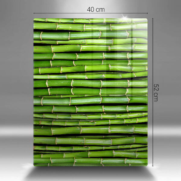 Üveg vágódeszka Természetes bambuszok