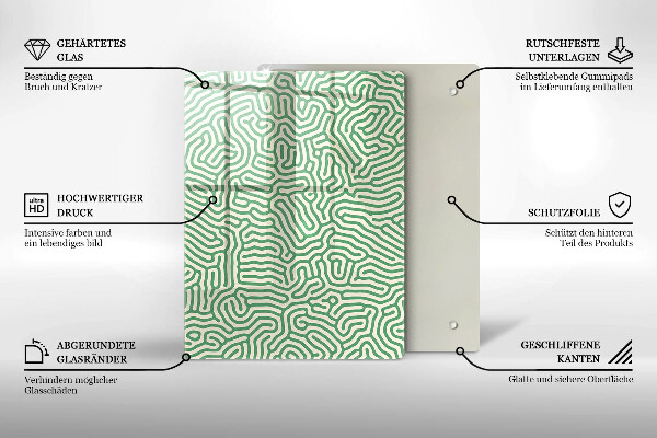 Üveg vágódeszka Természetes bambuszok