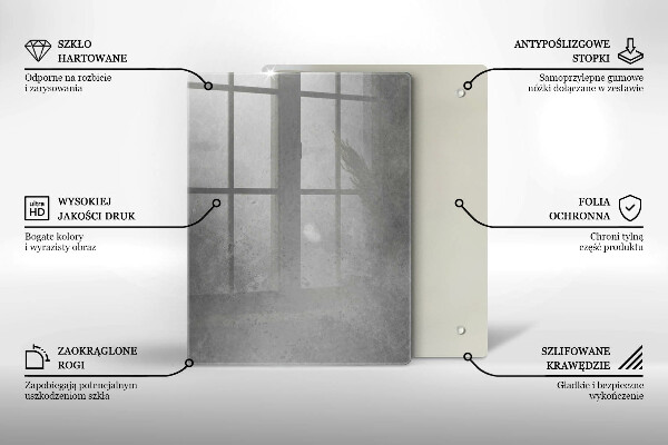 Üveg vágódeszka Természet moha növény